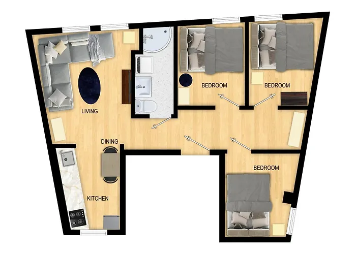 Family Friendly 3Br - Fast Wi-Fi - Behind Bryggen